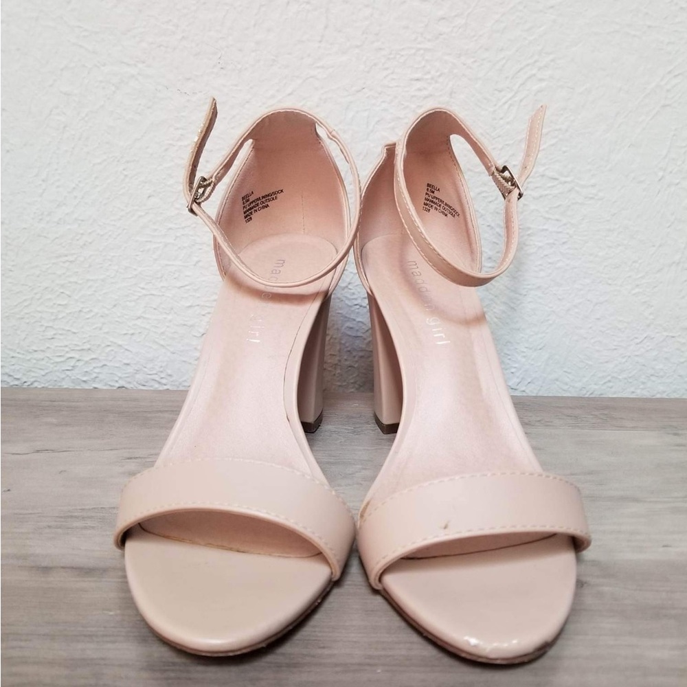 Madden Girl Bella Sandal Block Heel in Blush
